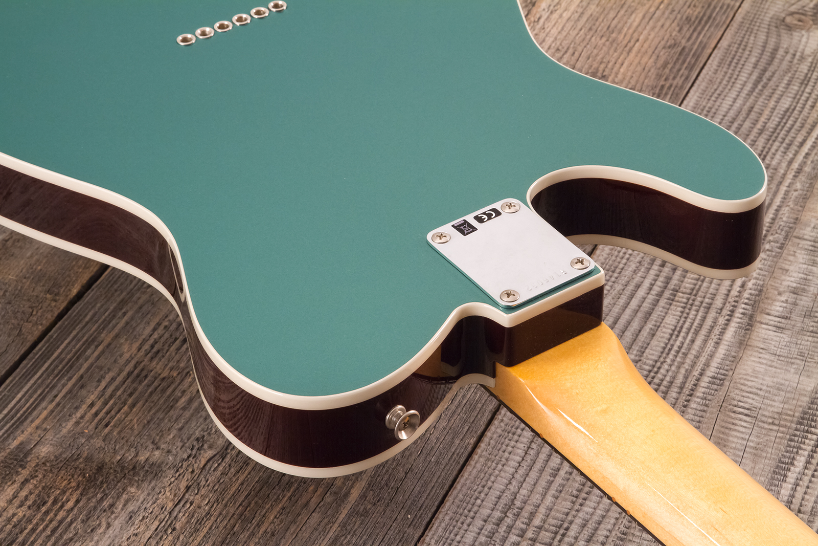 Fender Custom Shop Tele 1959 Custom 2s Ht Rw #r146032 - Time Capsule Sherwood Metallic - Guitare Électrique Forme Tel - Variation 8