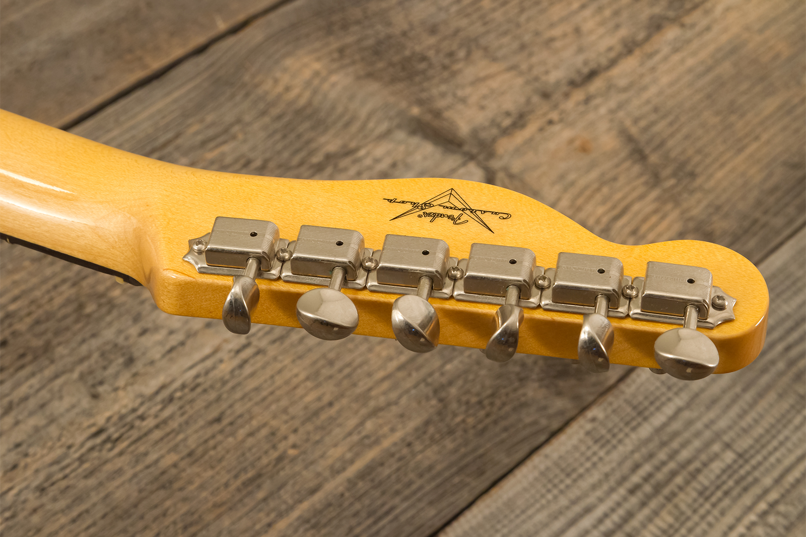 Fender Custom Shop Tele 1959 Custom 2s Ht Rw #r146446 - Time Capsule Sherwood Metallic - Guitare Électrique Forme Tel - Variation 10