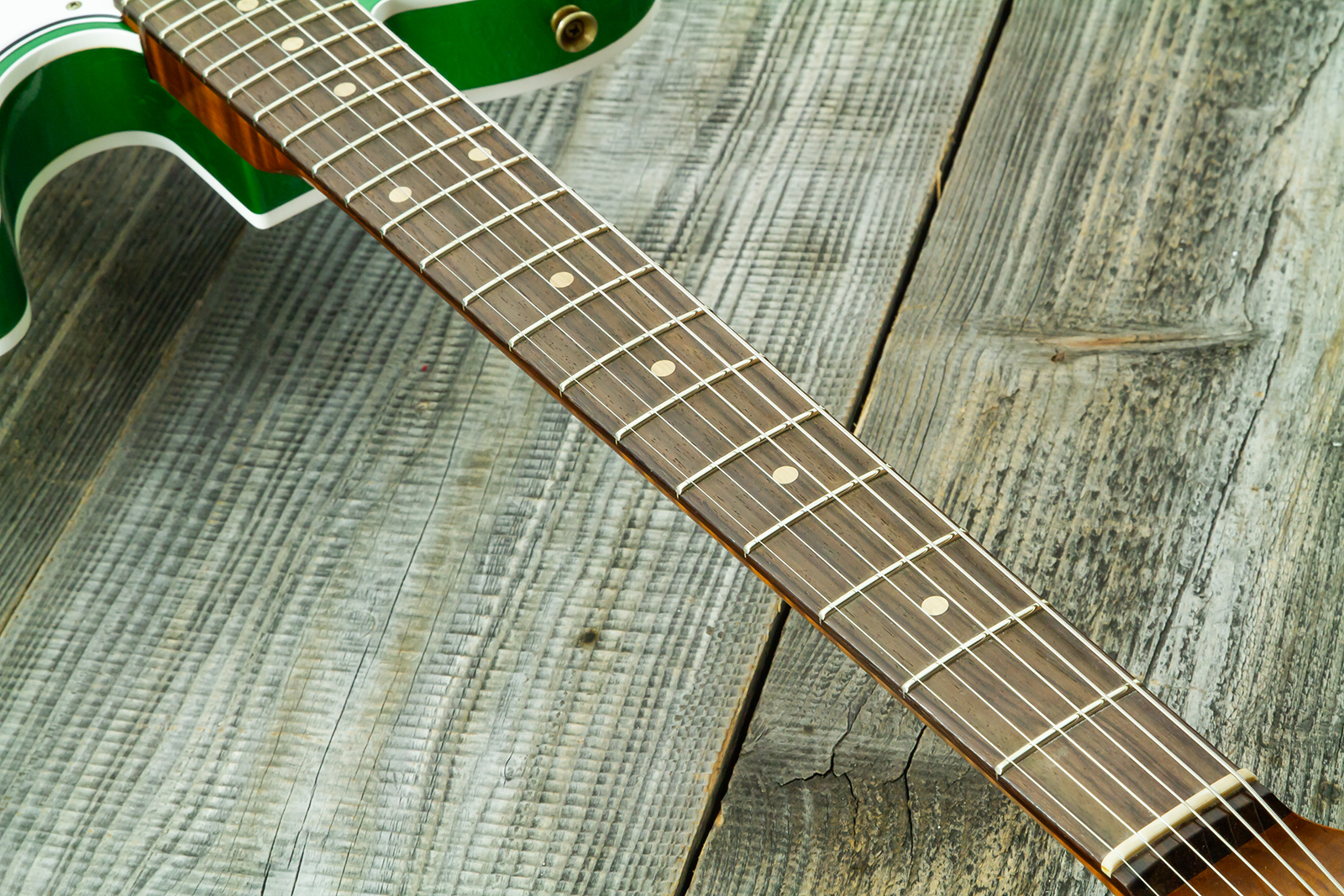 Fender Custom Shop Tele 1959 Vintage Custom 2s Ht Rw #r147917 - Journeyman Relic Candy Green - Guitare Électrique Forme Tel - Variation 7