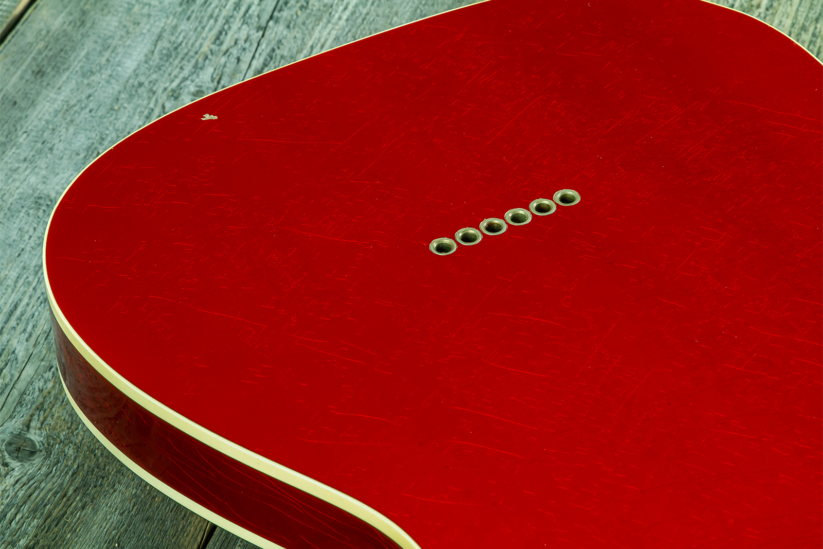 Fender Custom Shop Tele 1959 Vintage Custom 2s Ht Rw #r147953 - Journeyman Relic Candy Apple Red - Guitare Électrique Forme Tel - Variation 10