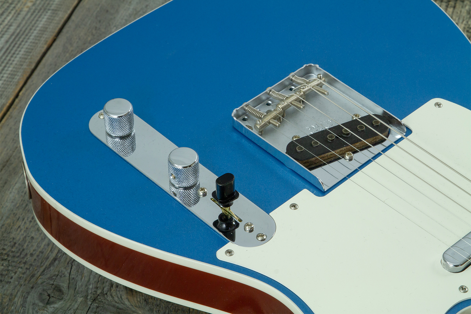 Fender Custom Shop Tele 1959 Vintage Custom 2s Ht Rw #r148052 - Time Capsule Lake Placid Blue - Guitare Électrique Forme Tel - Variation 4