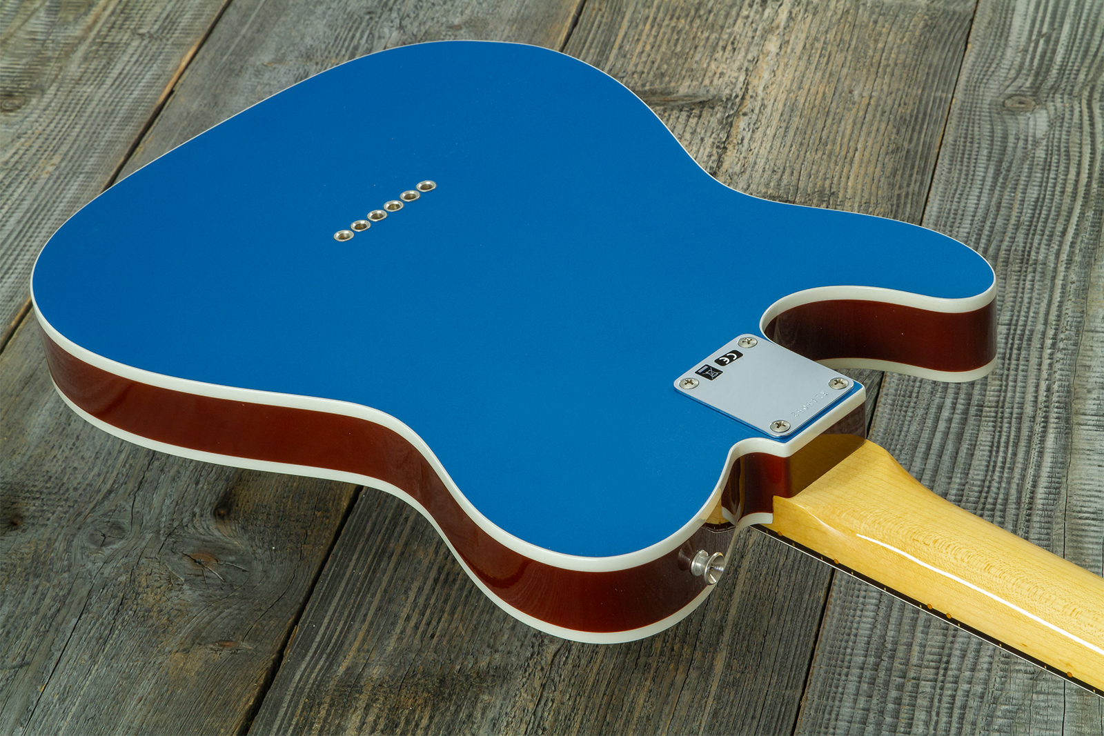 Fender Custom Shop Tele 1959 Vintage Custom 2s Ht Rw #r148052 - Time Capsule Lake Placid Blue - Guitare Électrique Forme Tel - Variation 8