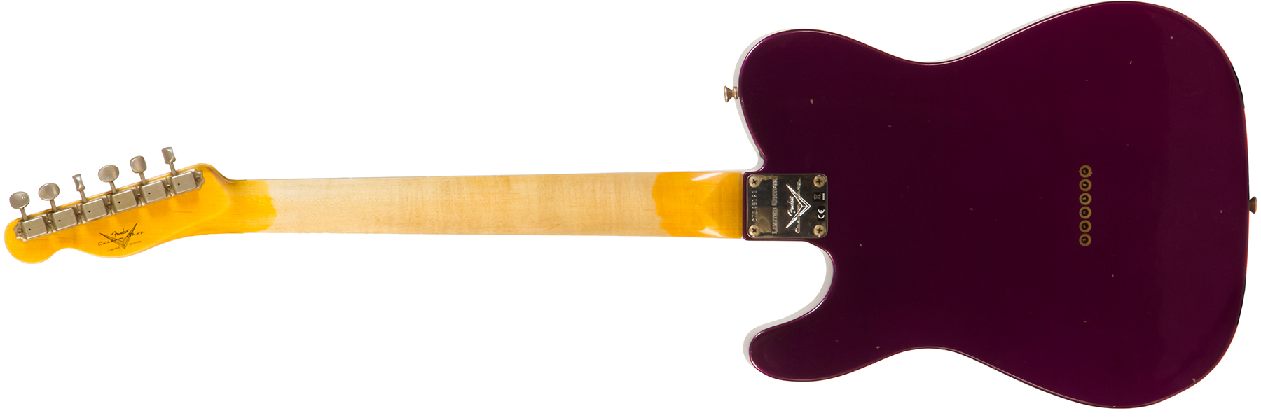 Fender Custom Shop Tele 1960 Rw #cz549121 - Journeyman Relic Purple Metallic - Guitare Électrique Forme Tel - Variation 1