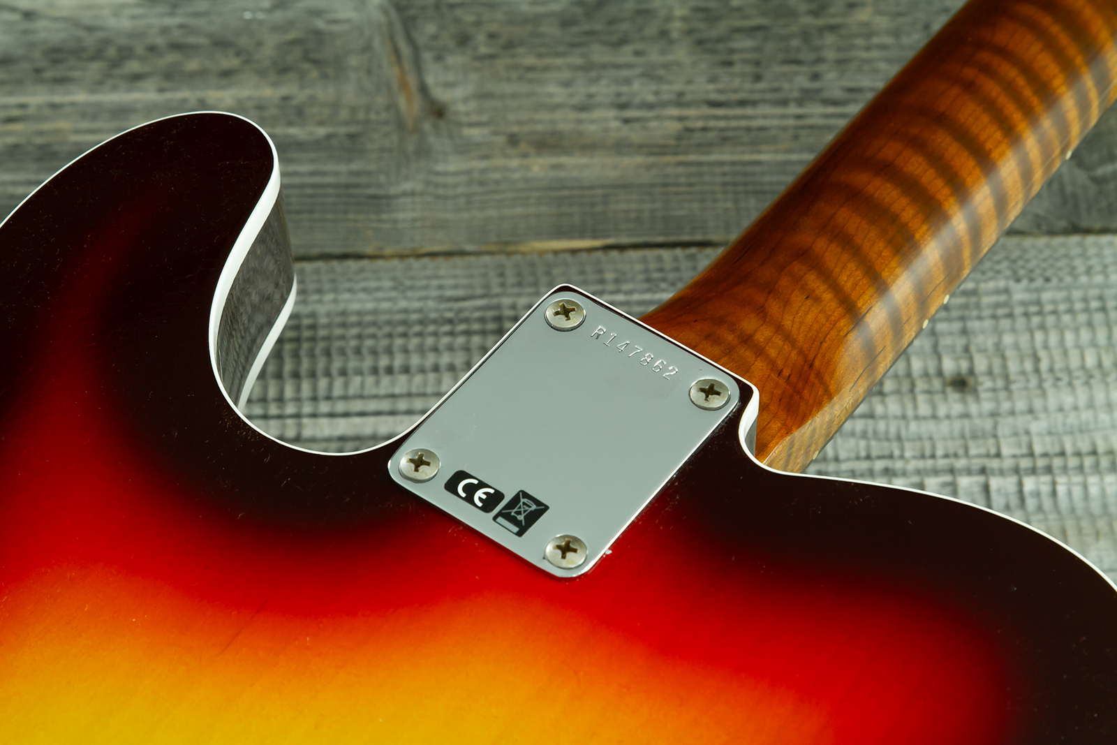 Fender Custom Shop Tele 1960 Vintage Custom 2s Ht Rw #r147862 - Journeyman Relic 3-color Sunburst - Guitare Électrique Forme Tel - Variation 10