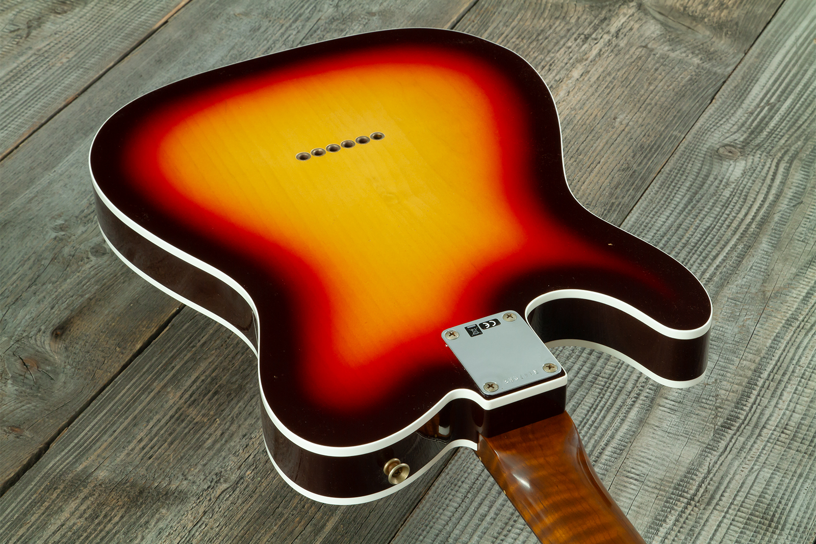 Fender Custom Shop Tele 1960 Vintage Custom 2s Ht Rw #r147862 - Journeyman Relic 3-color Sunburst - Guitare Électrique Forme Tel - Variation 8