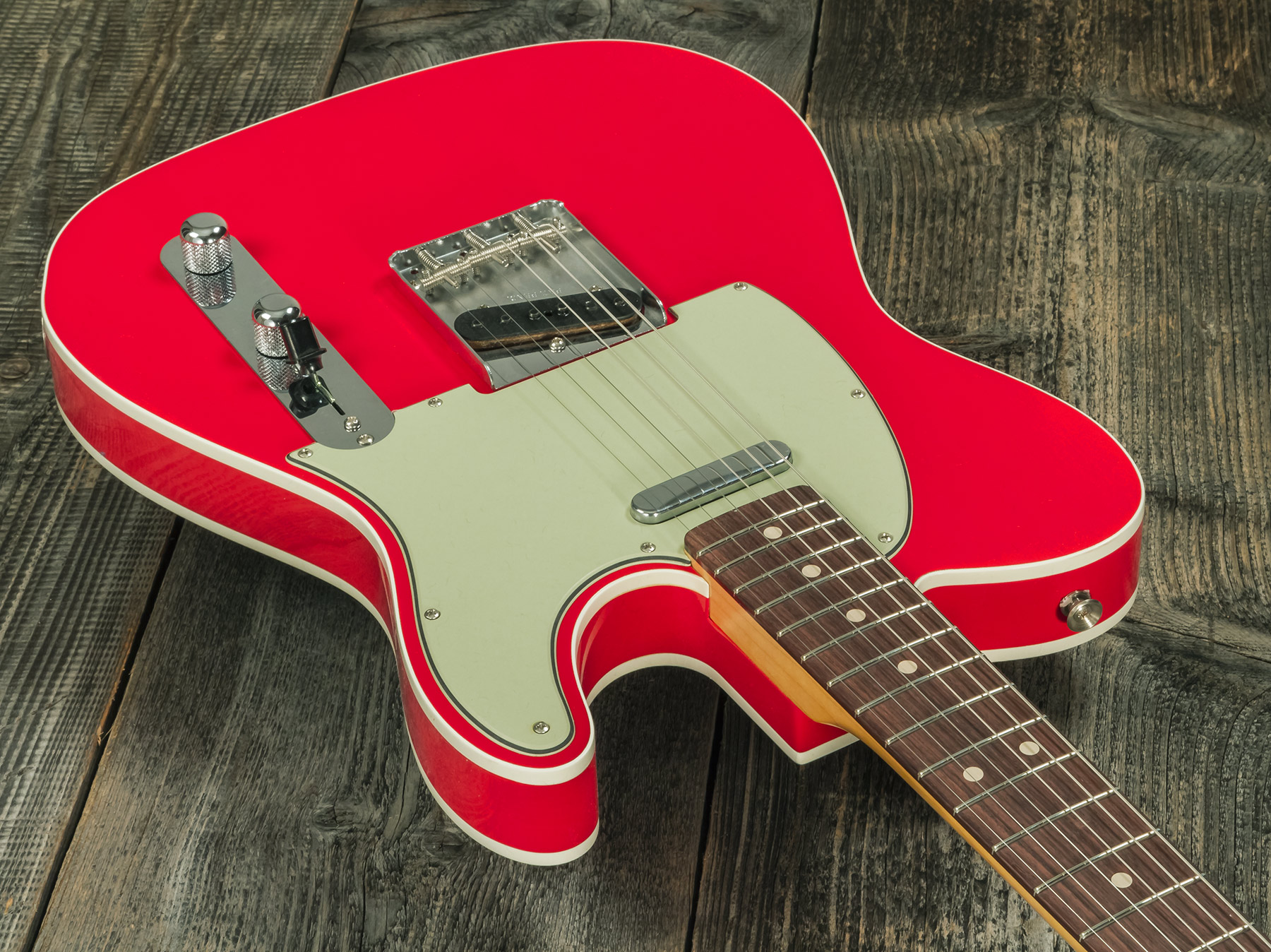 Fender Custom Shop Tele 1963 2s Ht Rw #r127693 - Closet Classic Fiesta Red - Guitare Électrique Forme Tel - Variation 2
