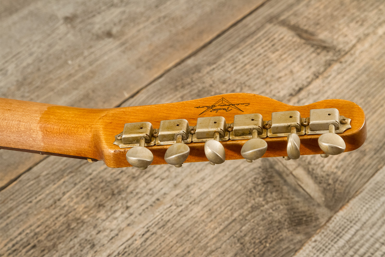 Fender Custom Shop Tele 1963 2s Ht Rw #r141275 - Heavy Relic Sparkle 3-color Sunburst - Guitare Électrique Forme Tel - Variation 13
