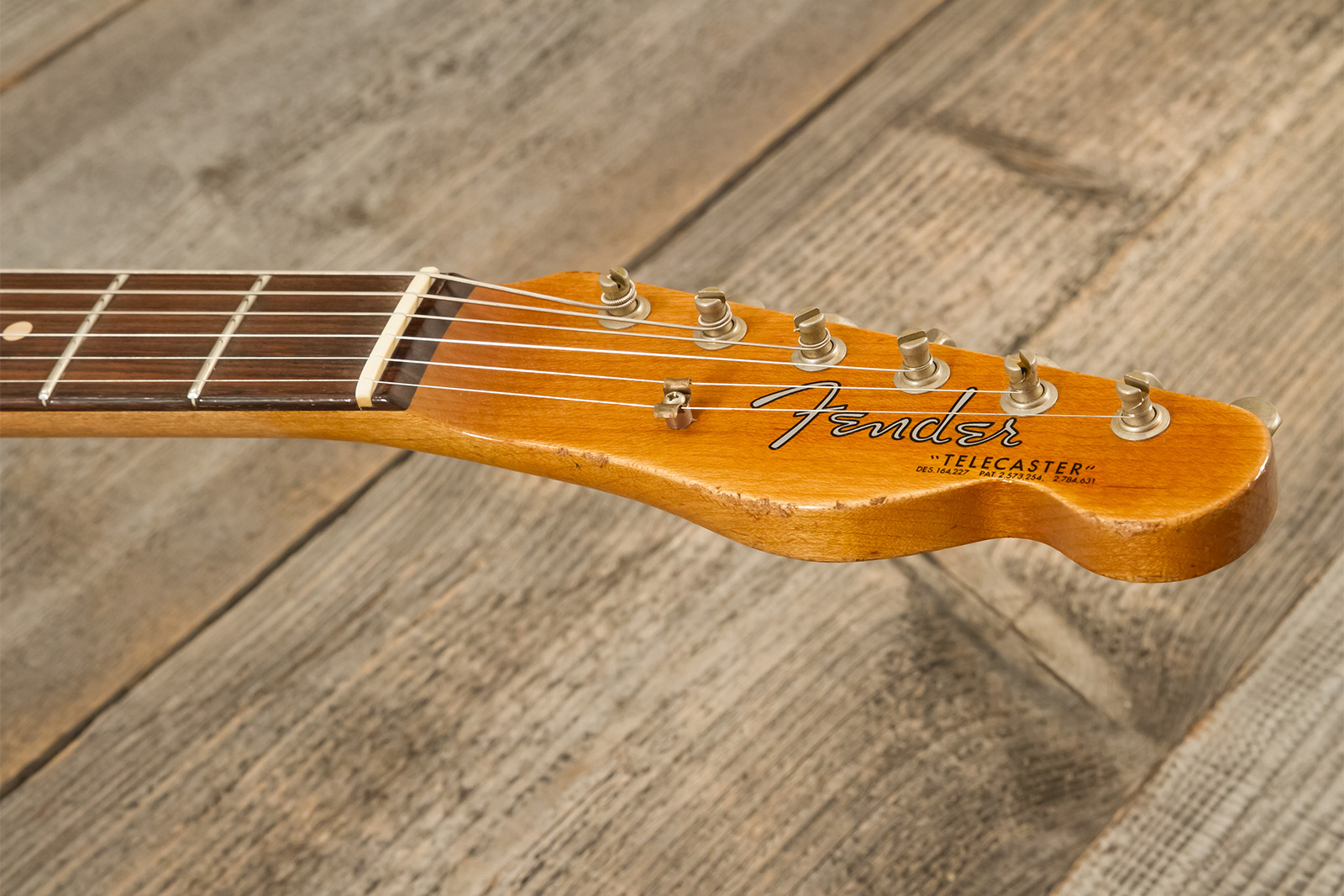 Fender Custom Shop Tele 1963 2s Ht Rw #r141275 - Heavy Relic Sparkle 3-color Sunburst - Guitare Électrique Forme Tel - Variation 8