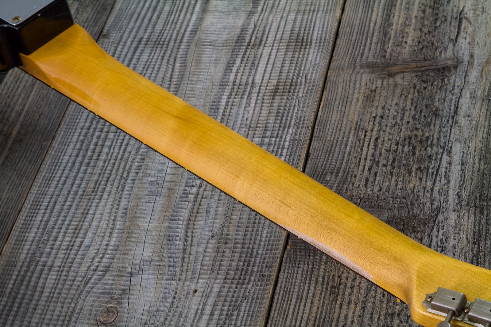 Fender Custom Shop Tele 1963 2s Ht Rw #r143447 - Black Over Hle Gold - Guitare Électrique Forme Tel - Variation 10