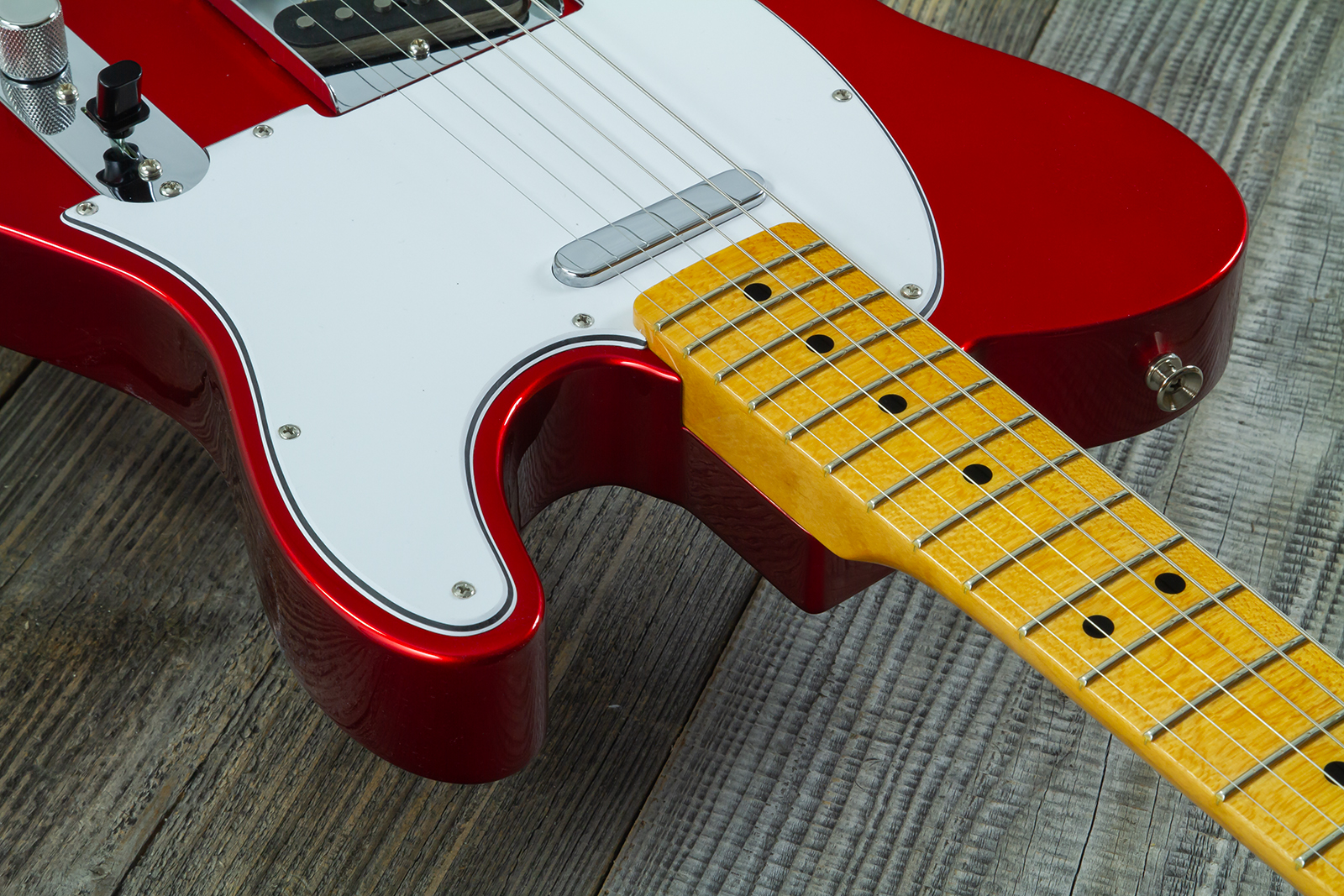 Fender Custom Shop Tele 1969 2s Ht Mn #cz589311 - Nos Candy Apple Red - Guitare Électrique Forme Tel - Variation 4