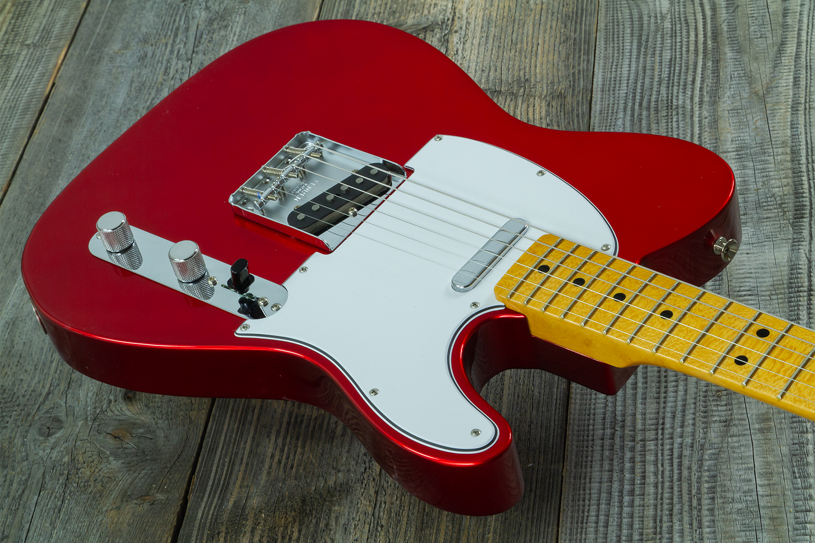 Fender Custom Shop Tele 1969 2s Ht Mn - Nos Candy Apple Red - Guitare Électrique Forme Tel - Variation 2