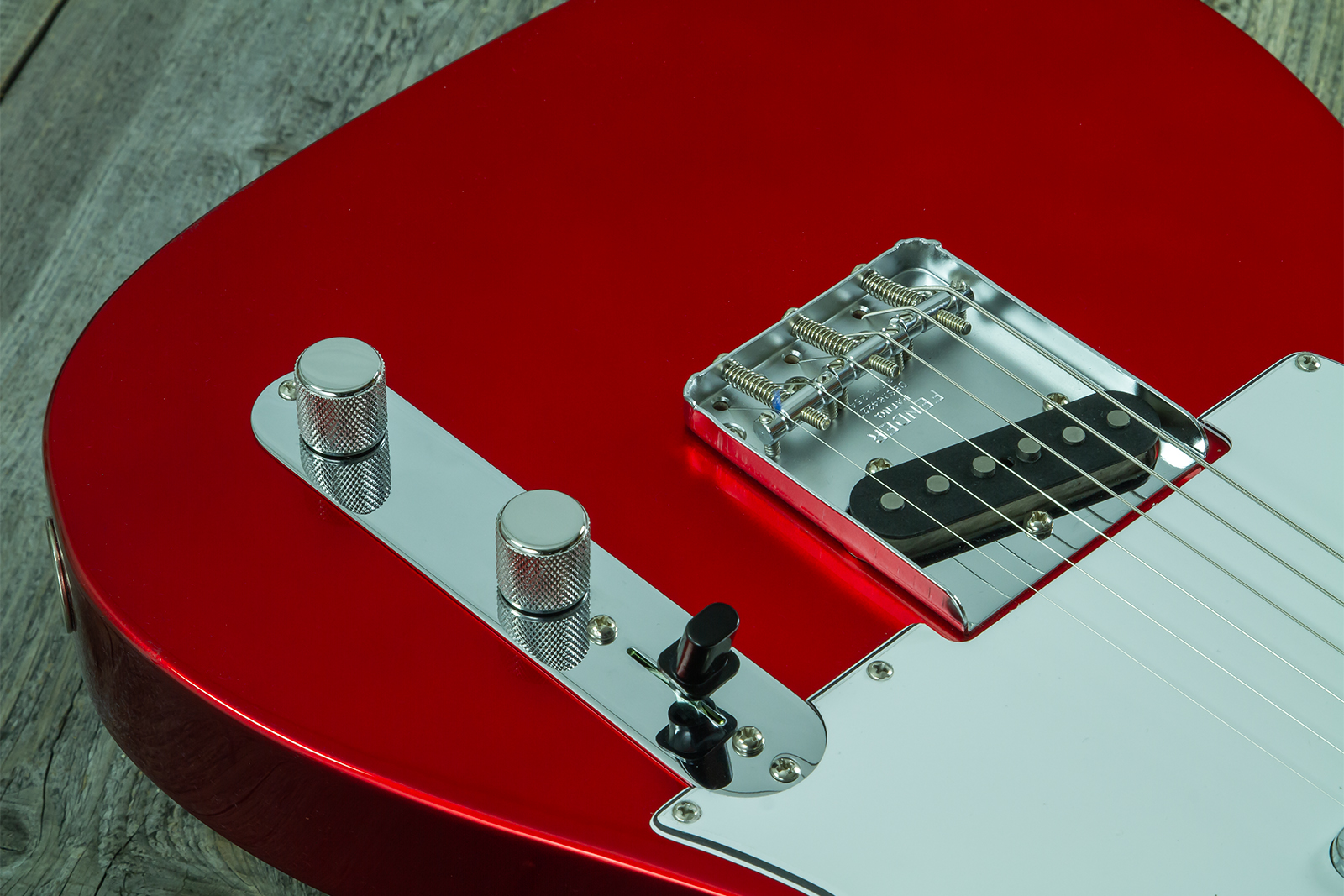 Fender Custom Shop Tele 1969 2s Ht Mn - Nos Candy Apple Red - Guitare Électrique Forme Tel - Variation 3