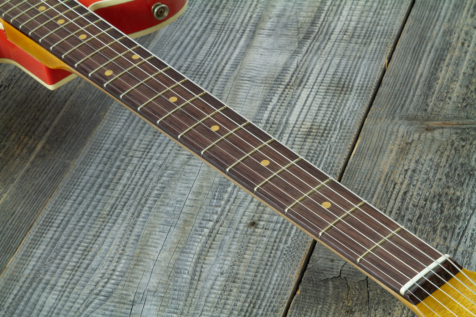 Fender Custom Shop Tele Custom 1960 2s Ht Rw #cz579562 - Heavy Relic Tahitian Coral O. 3-color Sunburst - Guitare Électrique Forme Tel - Variation 7