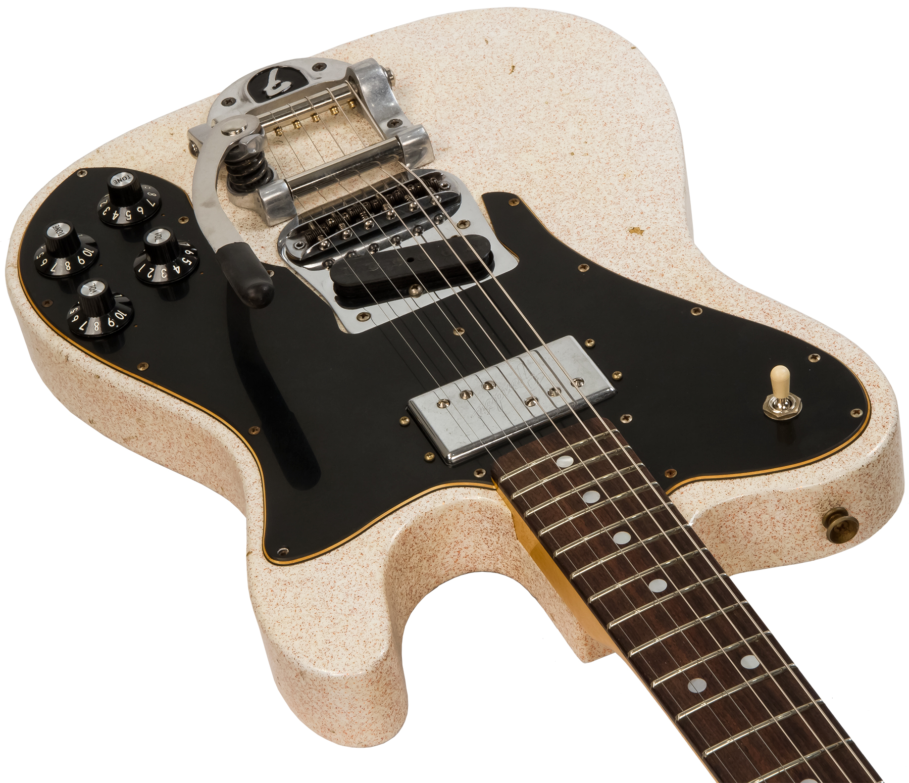 Fender Custom Shop Tele Custom '70s Sh Trem Bigsby Rw #cz548336 - Journeyman Relic Autumn Shimmer - Guitare Électrique Forme Tel - Variation 2