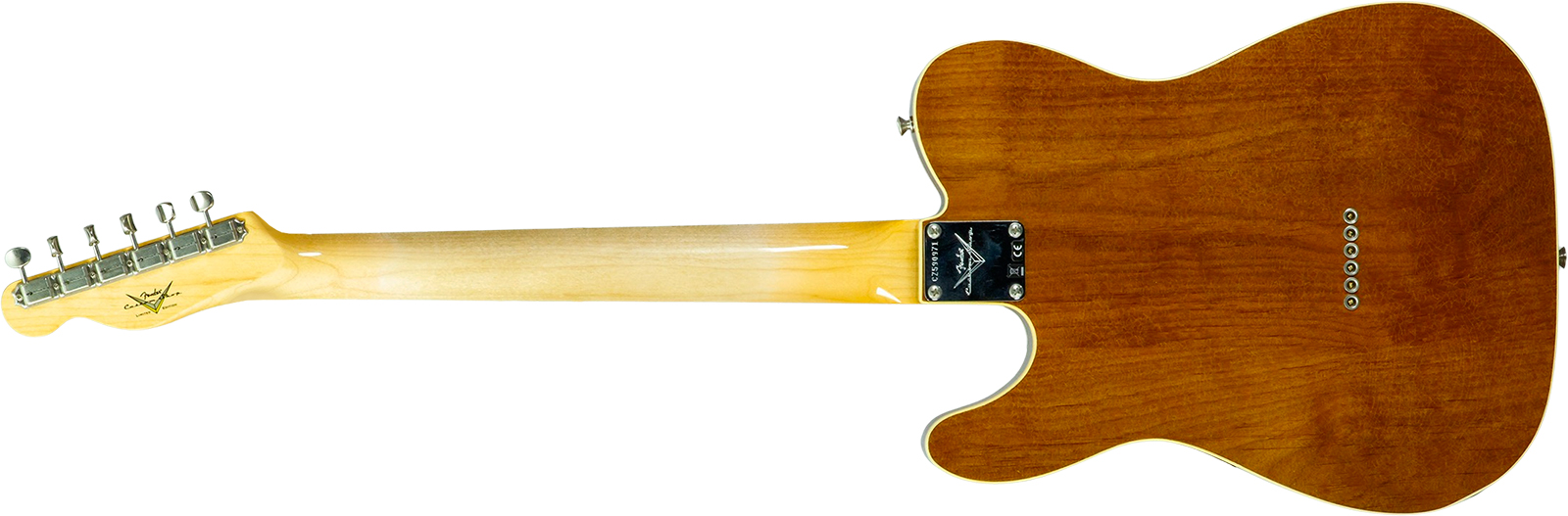 Fender Custom Shop Tele / Double Esquire Custom 2s Ht Rw #cz590971 - Closet Classic Aged Natural - Guitare Électrique Forme Tel - Variation 1