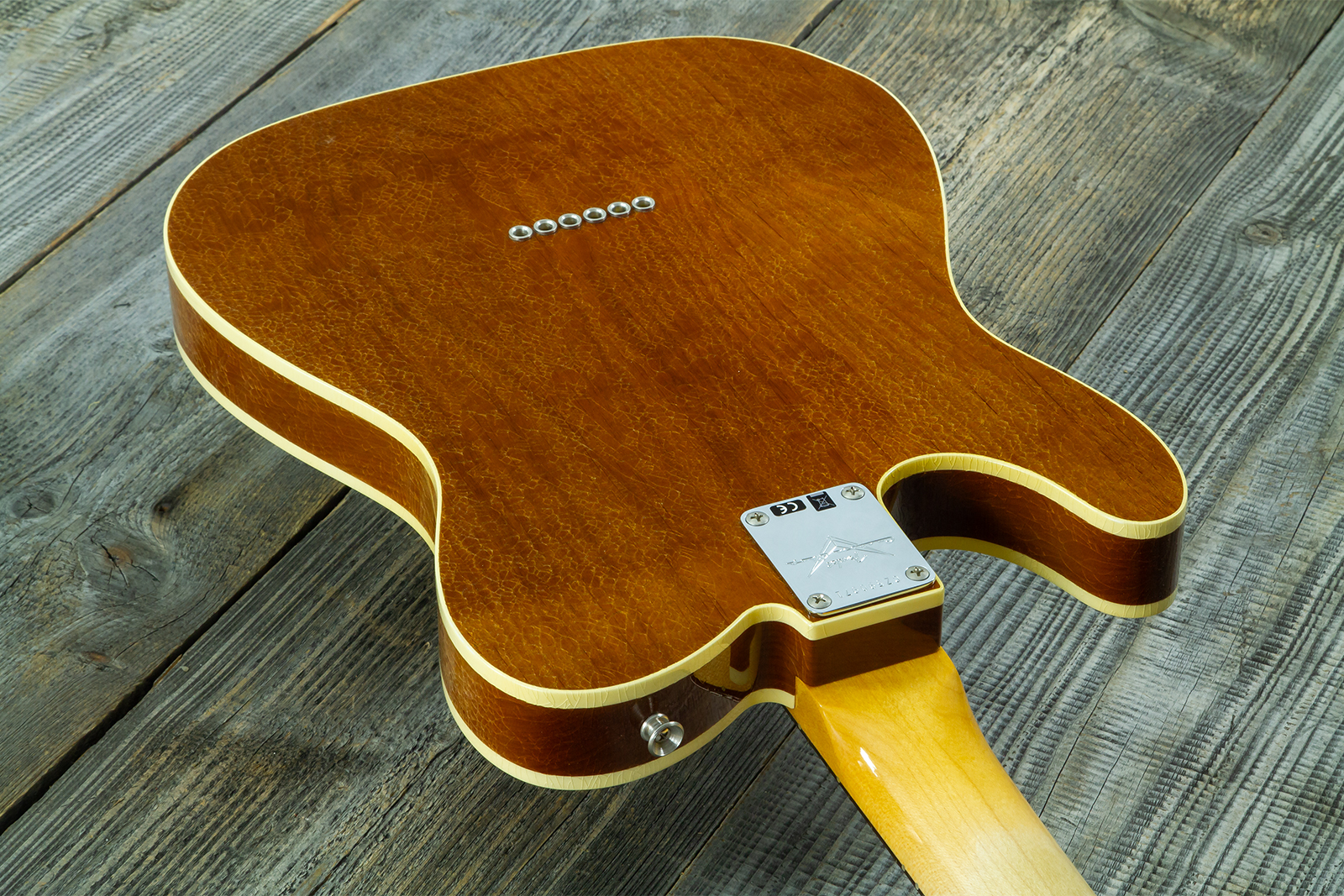 Fender Custom Shop Tele / Double Esquire Custom 2s Ht Rw #cz590971 - Closet Classic Aged Natural - Guitare Électrique Forme Tel - Variation 7