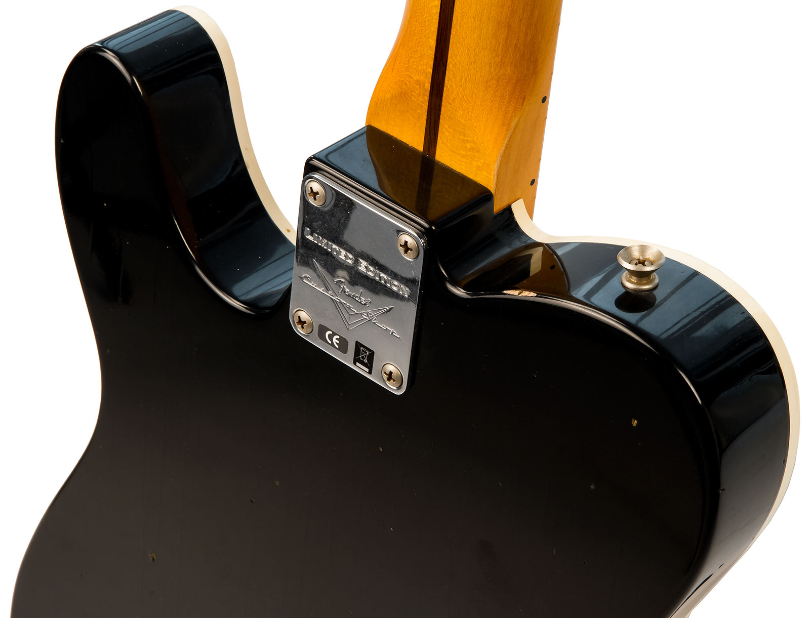 Fender Custom Shop Double Esquire/tele Custom 2s Ht Mn #r97434 - Journeyman Relic Aged Pink Paisley - Guitare Électrique 1/2 Caisse - Variation 4