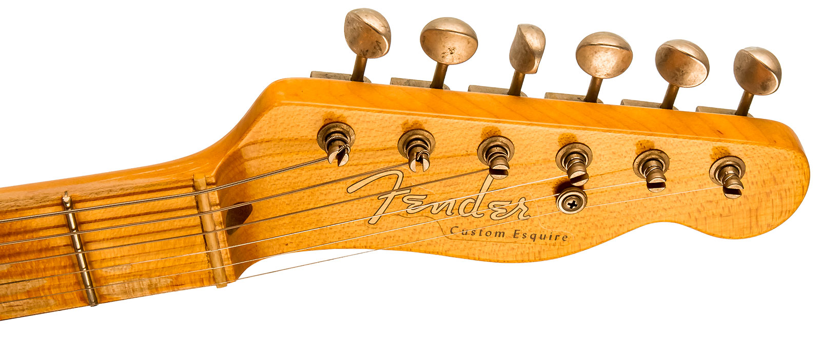 Fender Custom Shop Double Esquire/tele Custom 2s Ht Mn #r97434 - Journeyman Relic Aged Pink Paisley - Guitare Électrique 1/2 Caisse - Variation 5