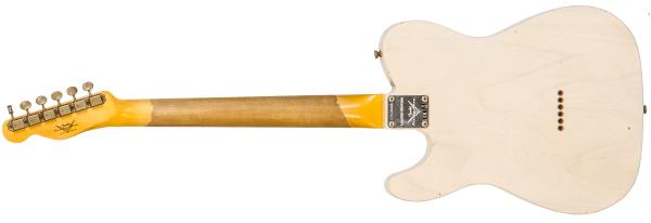 Guitare électrique solid body Fender Custom Shop 1959 Esquire #CZ548085 - journeyman relic white blonde