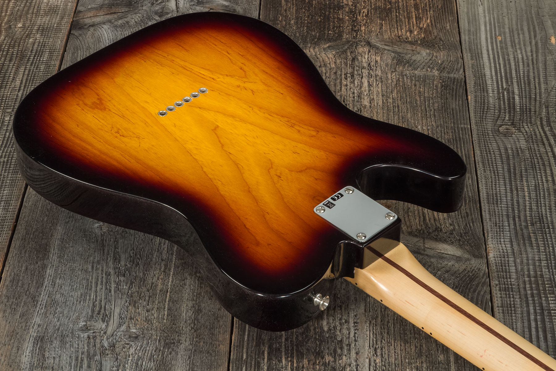 Fender Custom Shop Tele Thinline '50s 2s Ht Mn #r128616 - Closet Classic 2-color Sunburst - Guitare Électrique Forme Tel - Variation 7