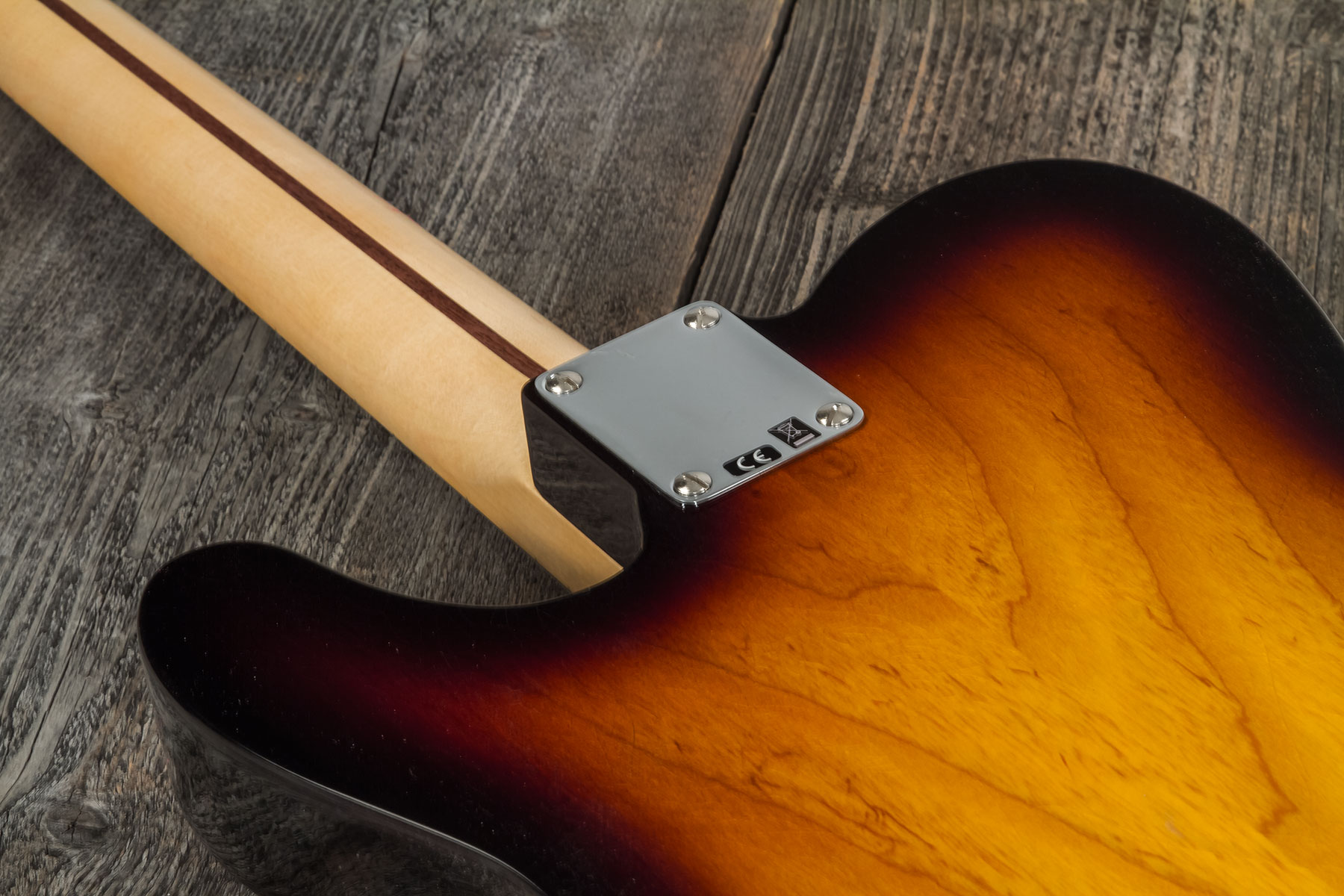 Fender Custom Shop Tele Thinline '50s 2s Ht Mn #r128616 - Closet Classic 2-color Sunburst - Guitare Électrique Forme Tel - Variation 8