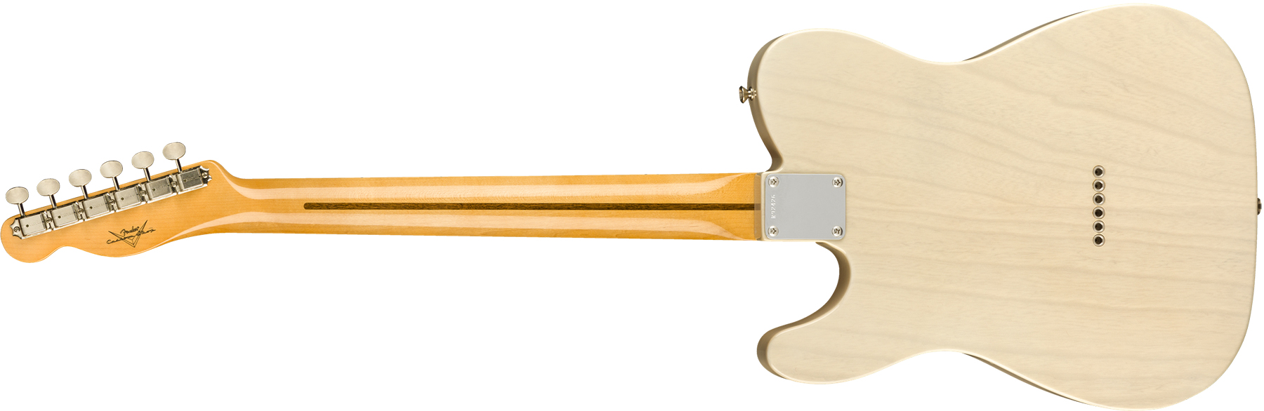 Fender Custom Shop Tele Vintage Custom 1958 Top Load Ltd Mn - Nos Aged White Blonde - Guitare Électrique Forme Tel - Variation 1