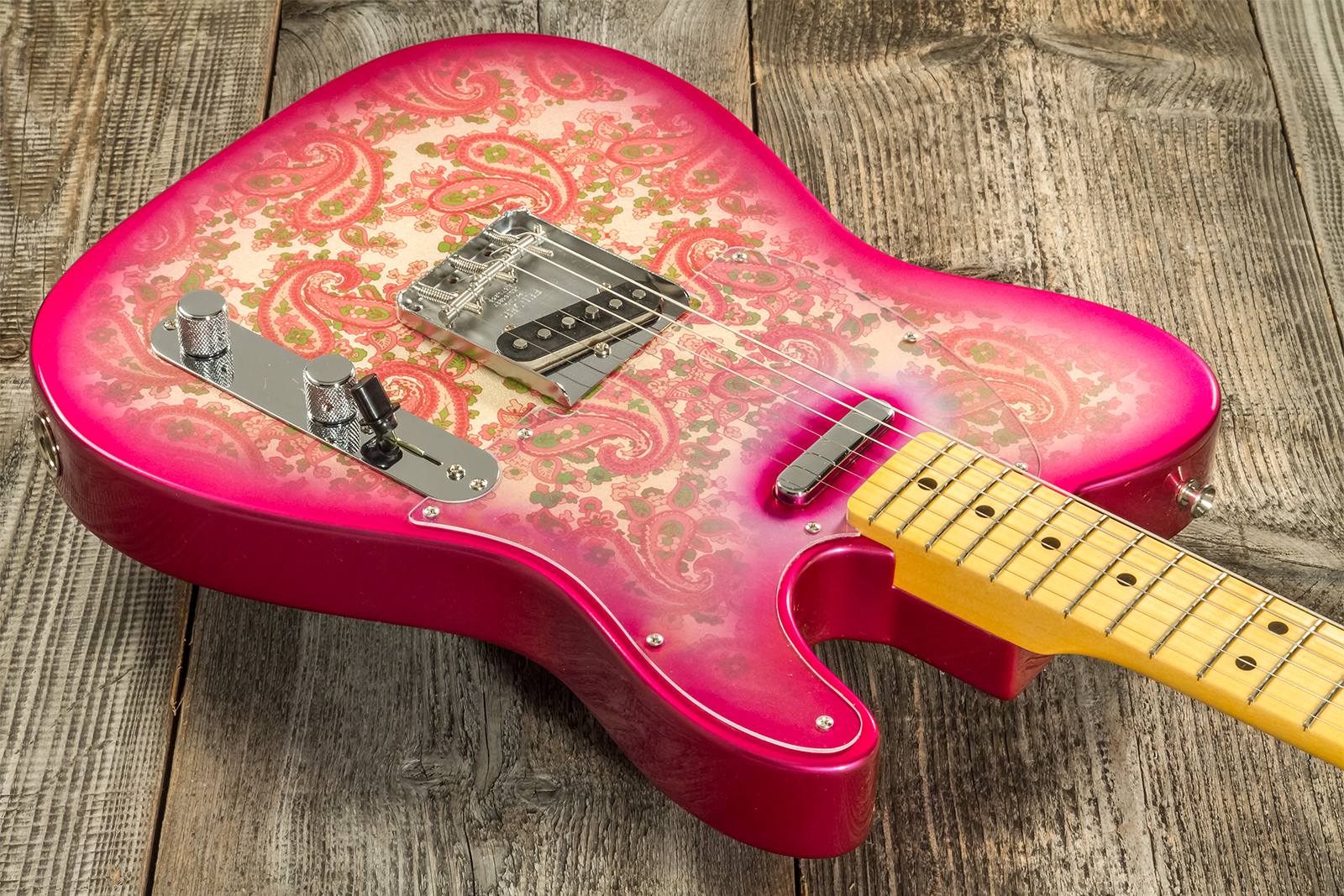 Fender Custom Shop Tele Vintage Custom 1968 2s Ht Mn #r126998 - Nos Pink Paisley - Guitare Électrique Forme Tel - Variation 2