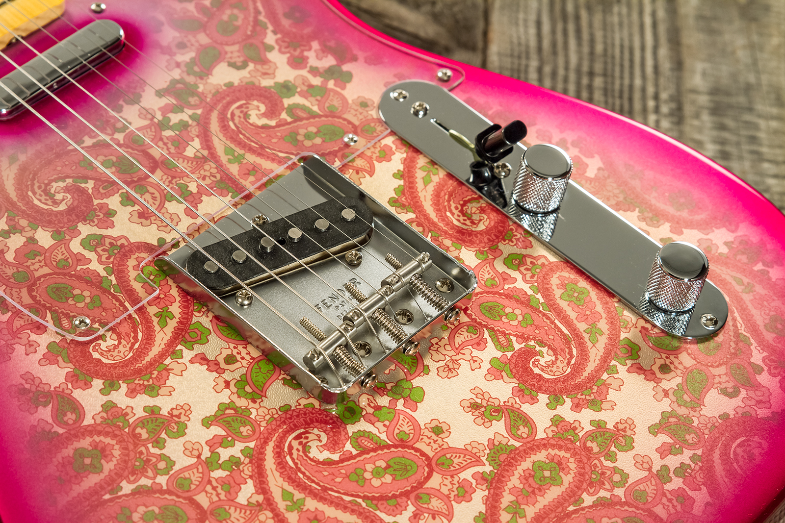 Fender Custom Shop Tele Vintage Custom 1968 2s Ht Mn #r126998 - Nos Pink Paisley - Guitare Électrique Forme Tel - Variation 4