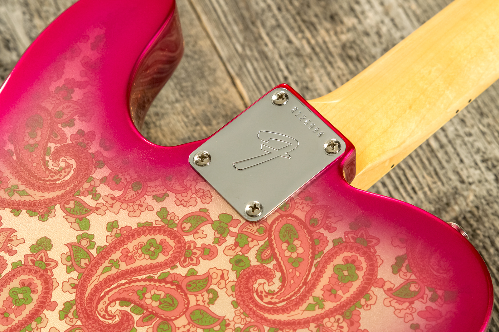 Fender Custom Shop Tele Vintage Custom 1968 2s Ht Mn #r126998 - Nos Pink Paisley - Guitare Électrique Forme Tel - Variation 6