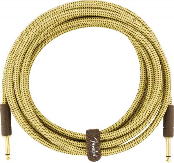 Câble Fender Deluxe Instrument Cable, 15ft, Straight/Straight - Tweed