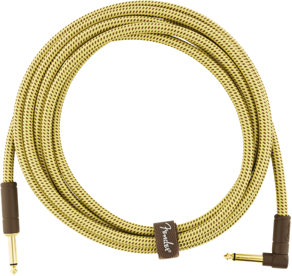 Fender Deluxe Instrument Cable Droit/coude 10ft Tweed - CÂble - Variation 1