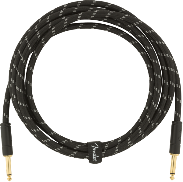 Fender Deluxe Instrument Cable Droit/droit 10ft Black Tweed - CÂble - Variation 1