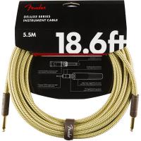 Deluxe Instrument Cable, Straight/Straight, 18.6ft - Tweed