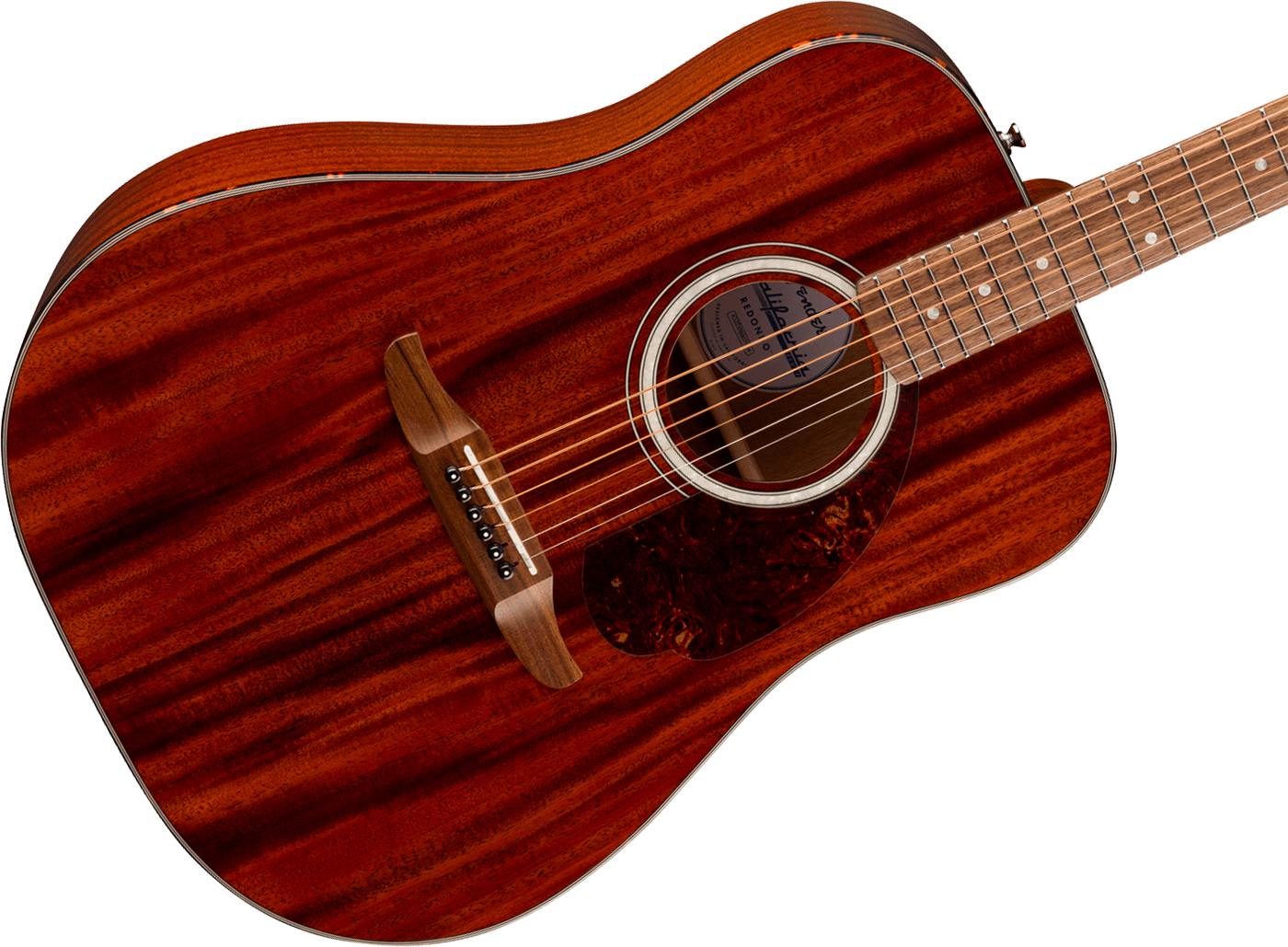 Fender Deluxe Redondo Mahogany California Dreadnought Tout Acajou Noy - Natural - Guitare Folk - Variation 2