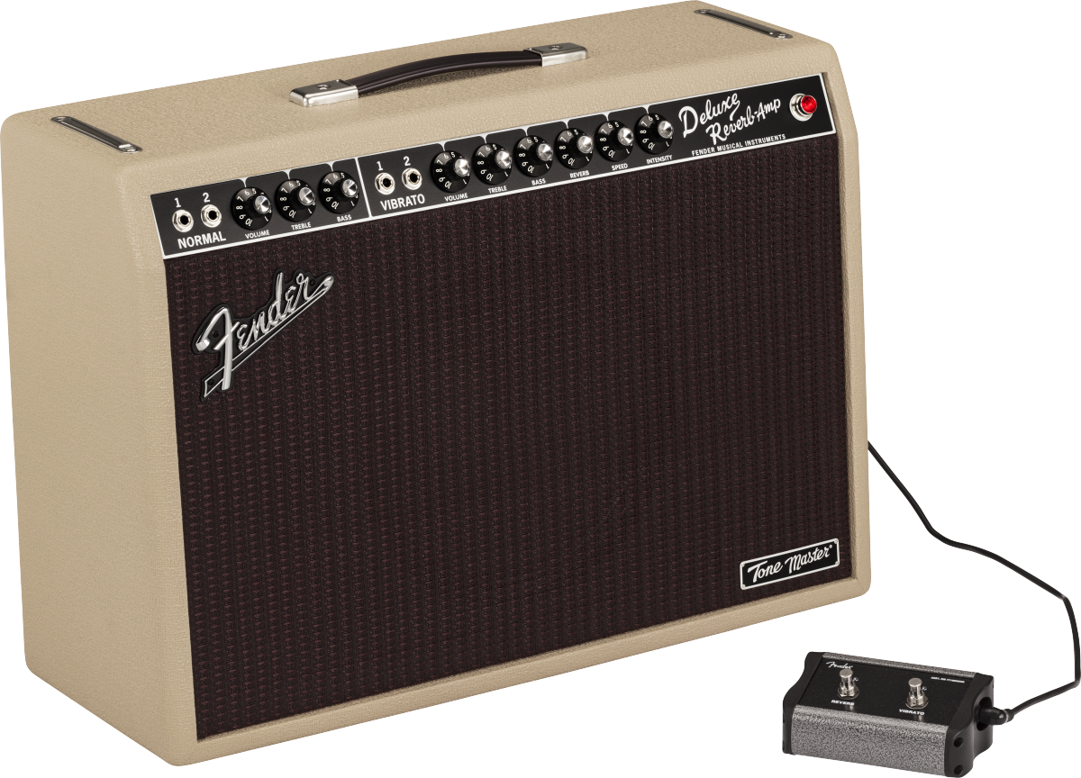 Fender Deluxe Reverb Tone Master 100w 1x12 Blonde - Ampli Guitare Électrique Combo - Variation 2