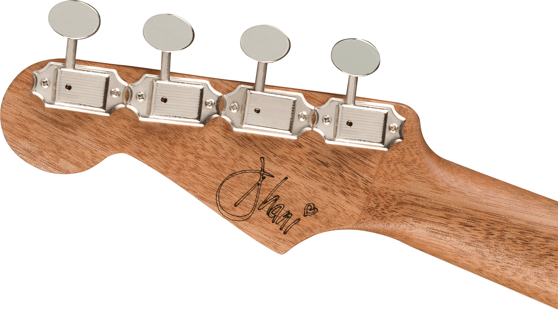 Fender Dhani Harrison Uke Signature Tenor Tout Ovangkol Noy +housse - Turquoise - UkulÉlÉ - Variation 4