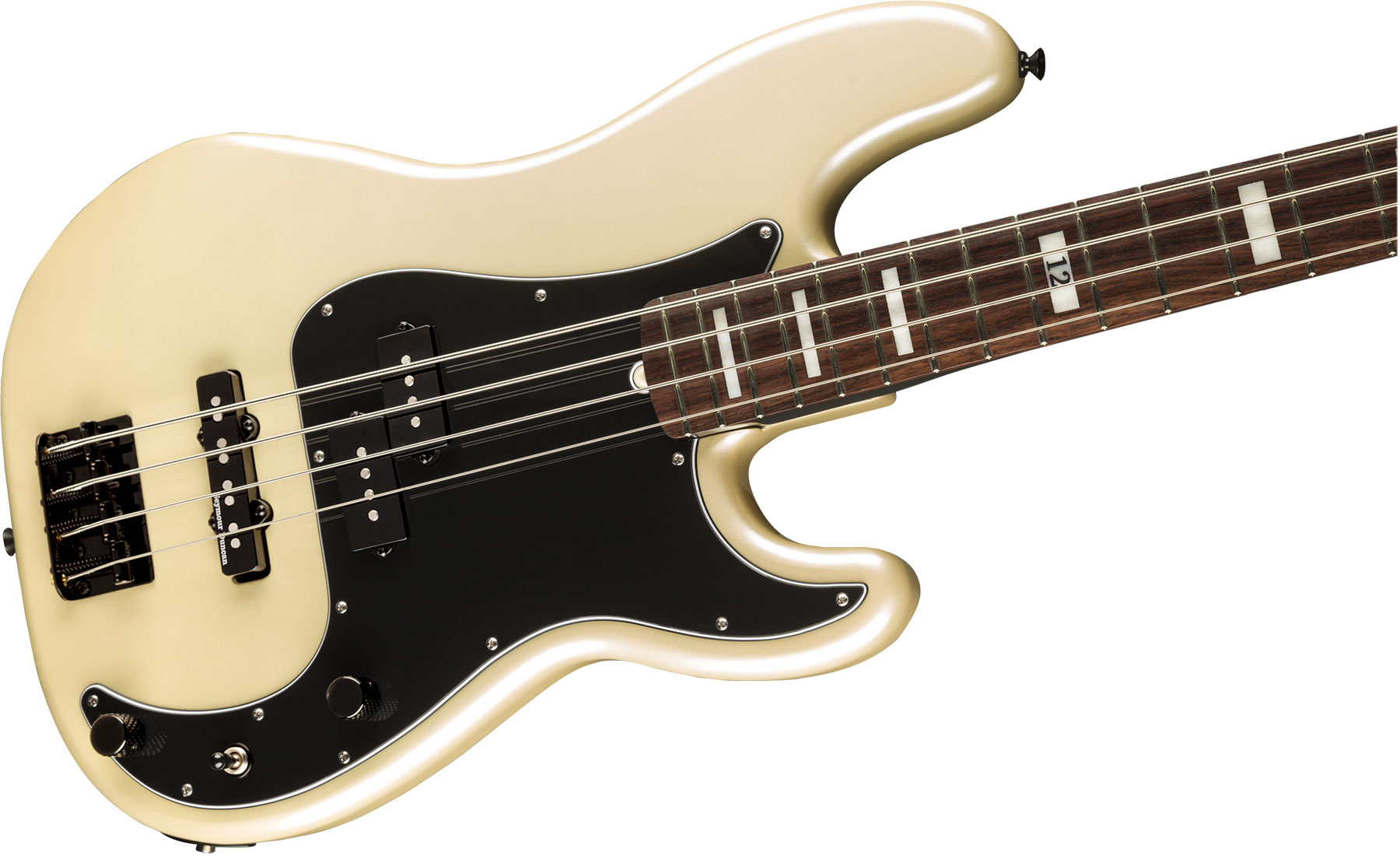 Fender Duff Mckagan Precision Bass Deluxe Signature Rw - White Pearl - Basse Électrique Solid Body - Variation 2