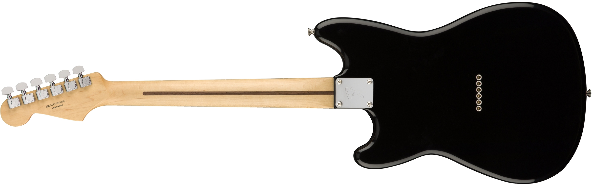 Fender Duo-sonic Hs Offset Mex Pf Diapason Court - Black - Guitare Électrique RÉtro Rock - Variation 1