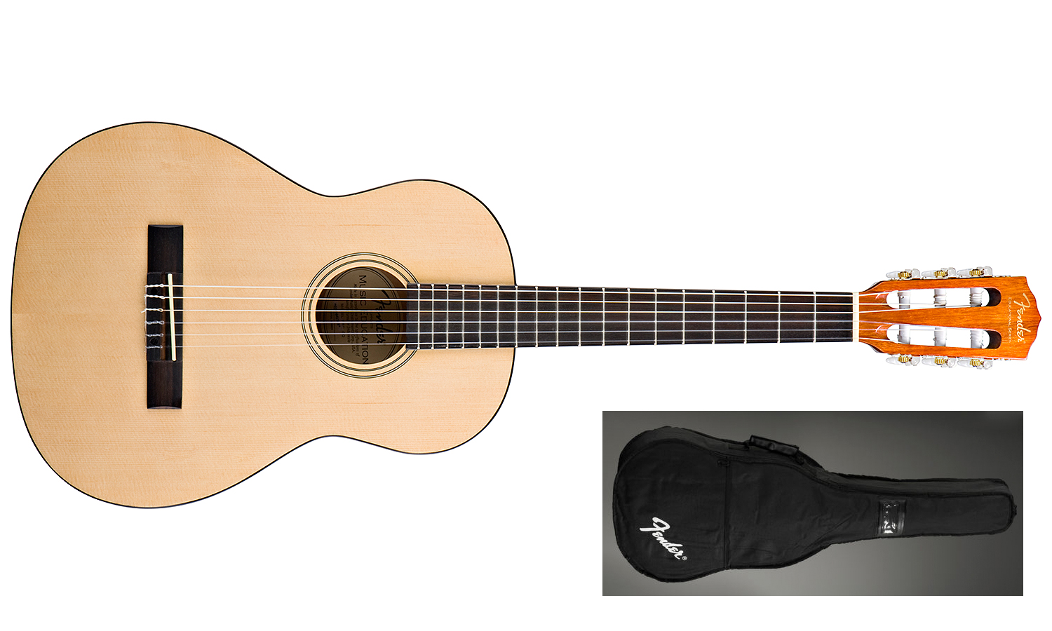 Fender Esc105 Educational Natural - Guitare Classique Format 4/4 - Variation 1
