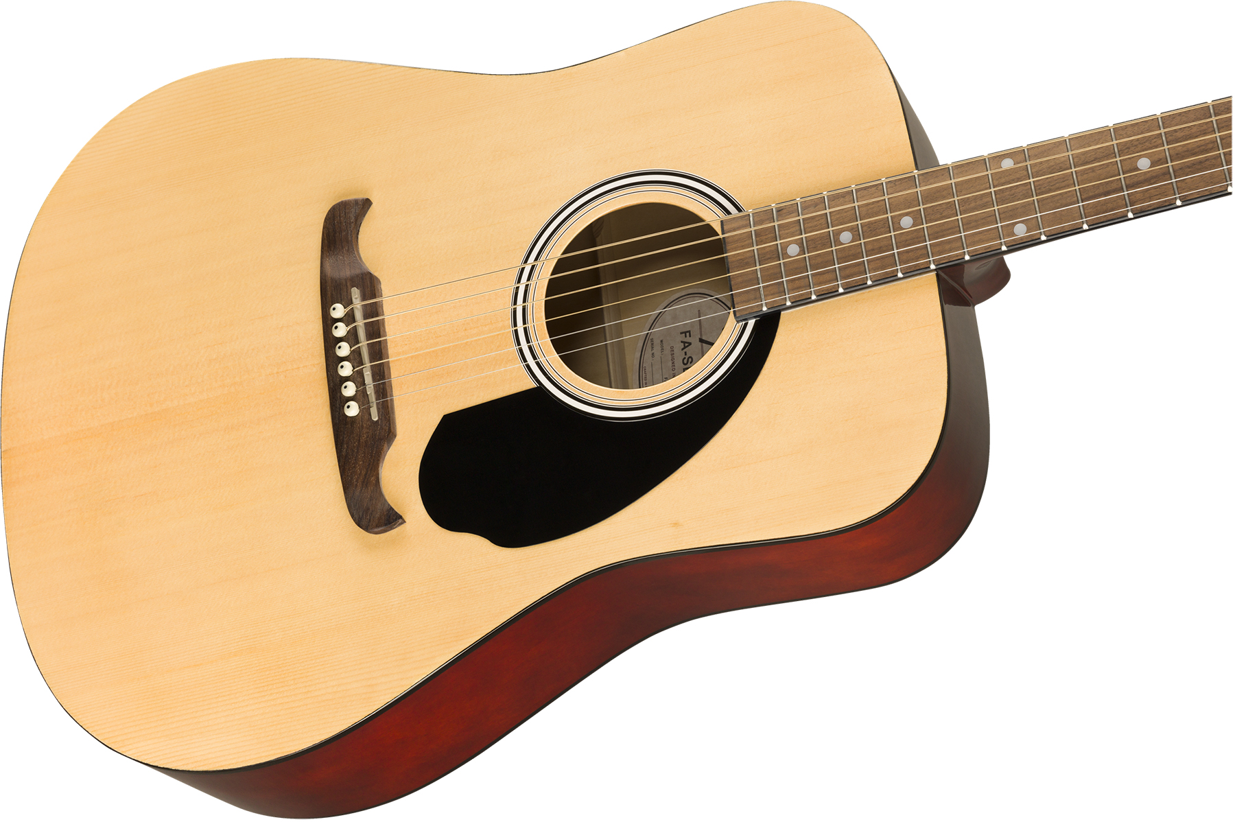 Fender Fa-125 Dreadnought 2020 Epicea Acajou Wal - Natural - Guitare Acoustique - Variation 2