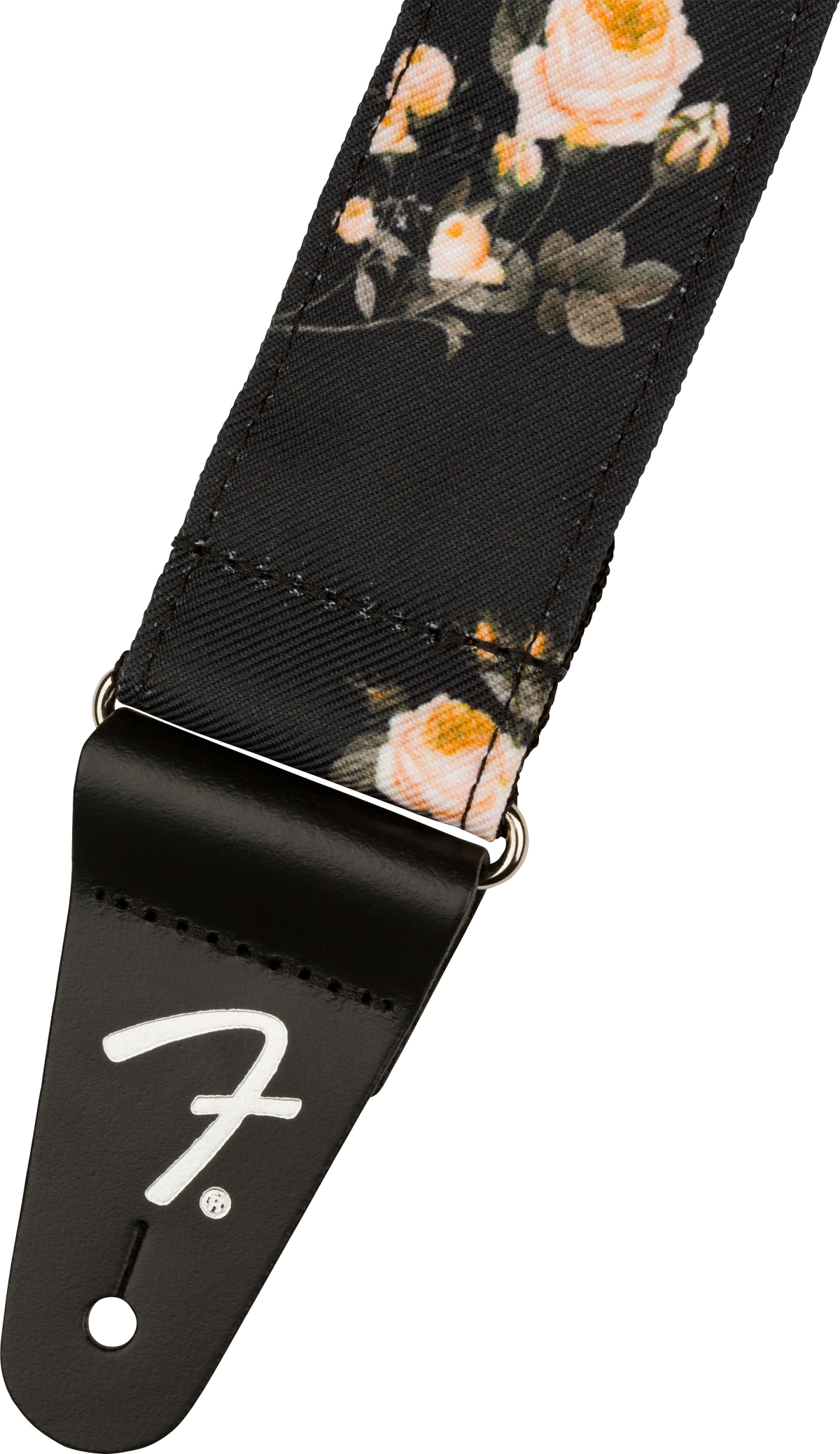 Floral 2-inches Guitar Strap - Black Sangle courroie Fender