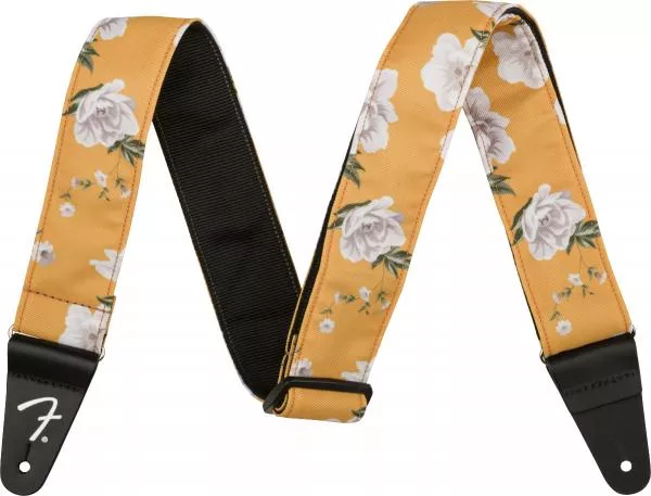 Sangle courroie Fender Floral 2-inches Guitar Strap - Marigold