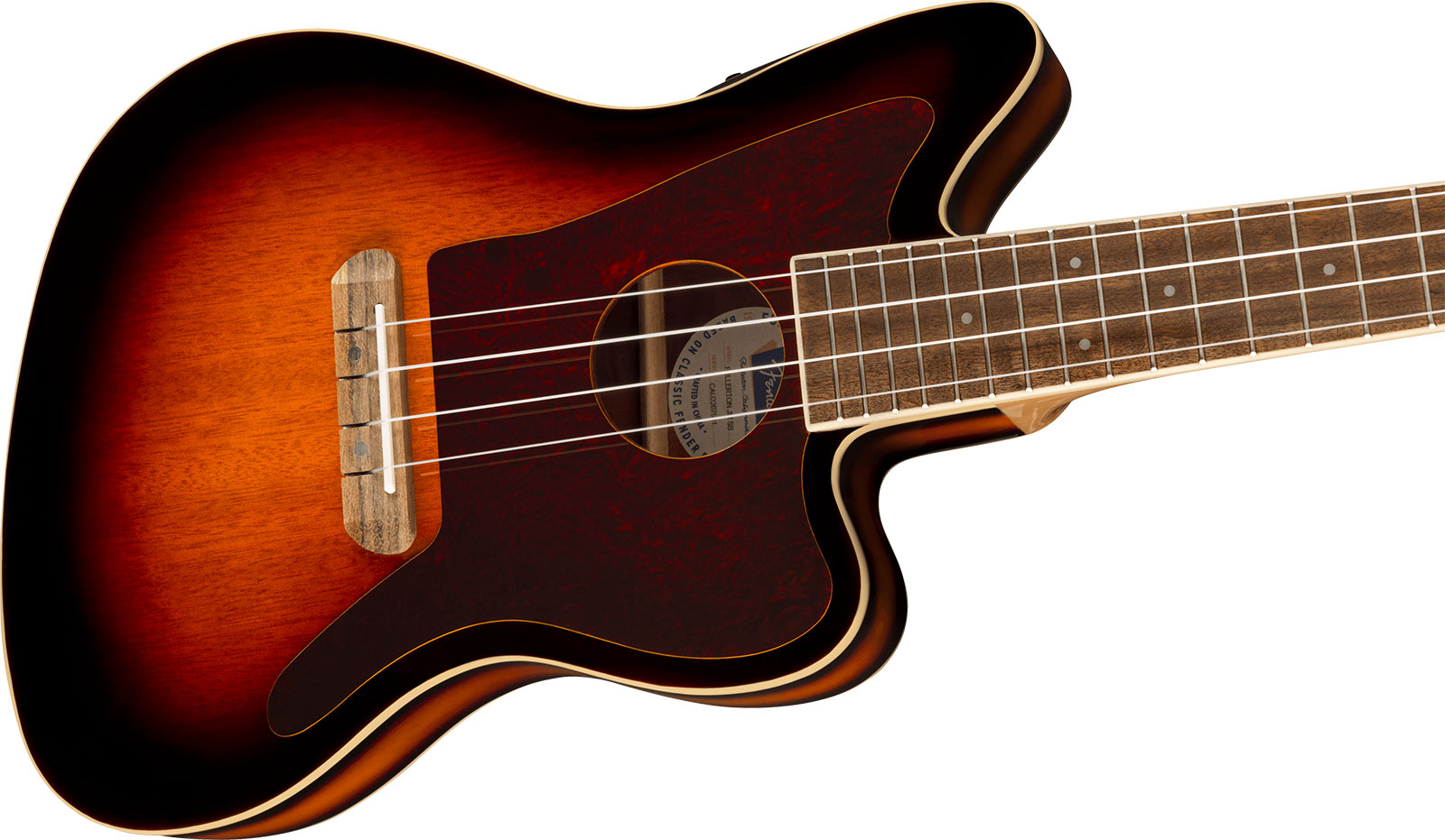 Fender Fullerton Jazzmaster Uke Concert Epicea Acajou Noy - 3-color Sunburst - UkulÉlÉ - Variation 2