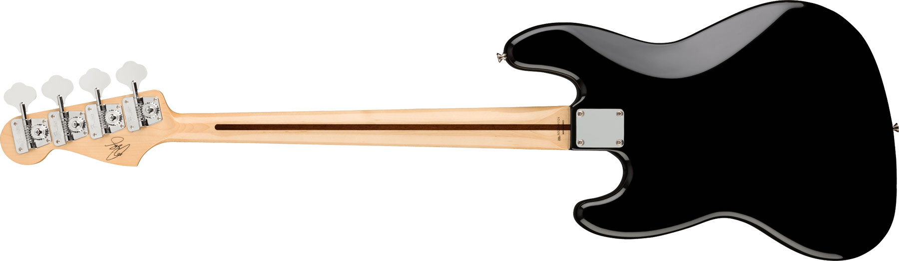 Fender Geddy Lee Jazz Bass Signature Mex Mn - Black - Basse Électrique Solid Body - Variation 1