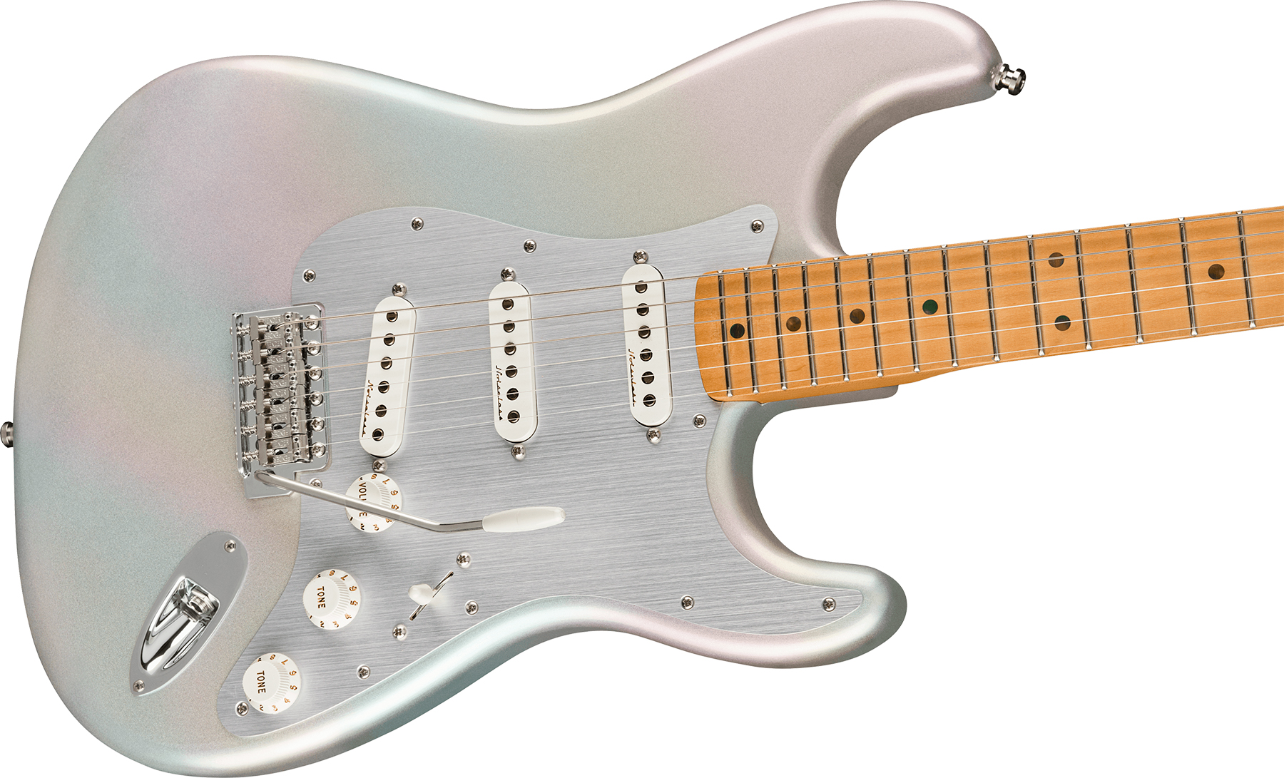 Fender H.e.r. Strat Signature Mex 3s Trem Mn - Chrome Glow - Guitare Électrique Forme Str - Variation 2