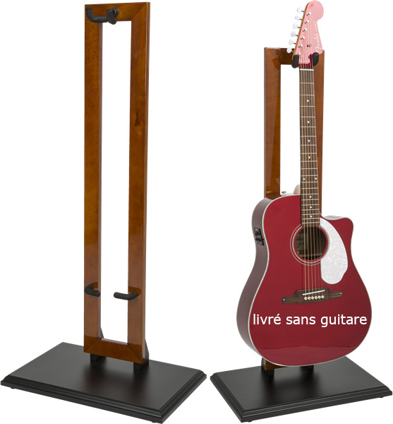 Stand & support guitare & basse Fender Hanging Wood Guitar Stand Cherry Stain