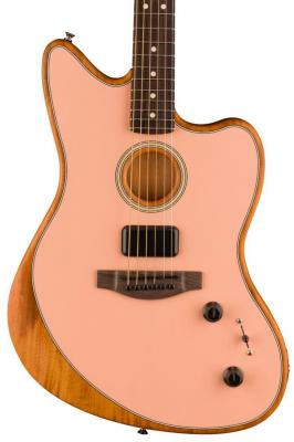 Guitare electro acoustique Fender Acoustasonic Player Jazzmaster (MEX, RW) - Shell pink