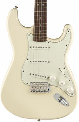 Guitare électrique forme str Fender Albert Hammond Jr. Stratocaster (MEX, RW) - Olympic white