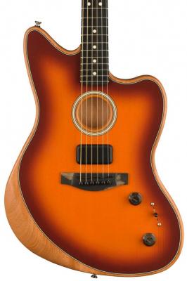 Guitare electro acoustique Fender American Acoustasonic Jazzmaster - Tobacco sunburst