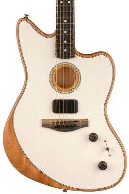Guitare electro acoustique Fender American Acoustasonic Jazzmaster - Arctic white